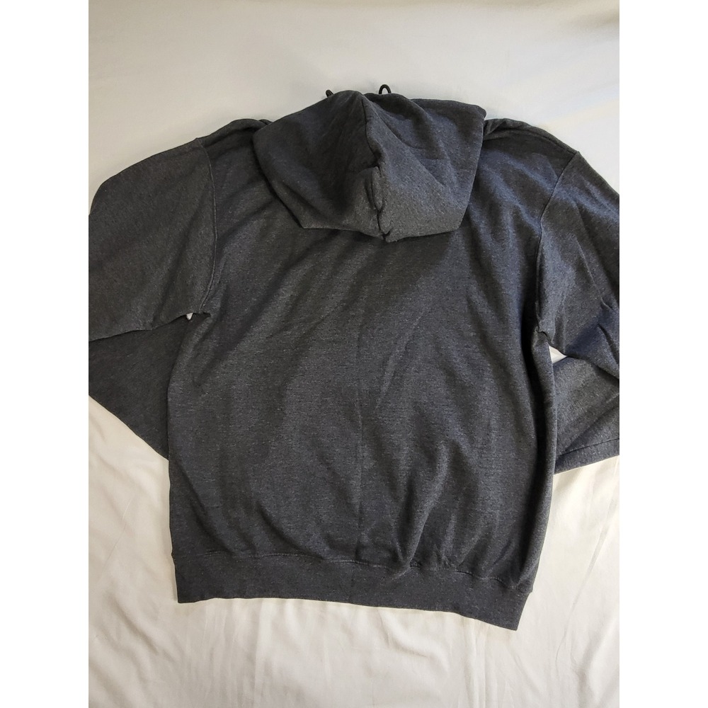 Champion Clemson Tigers Hoodie Mens Large Gray Orange Paw Print Sweatshirt - Picture 7 of 7